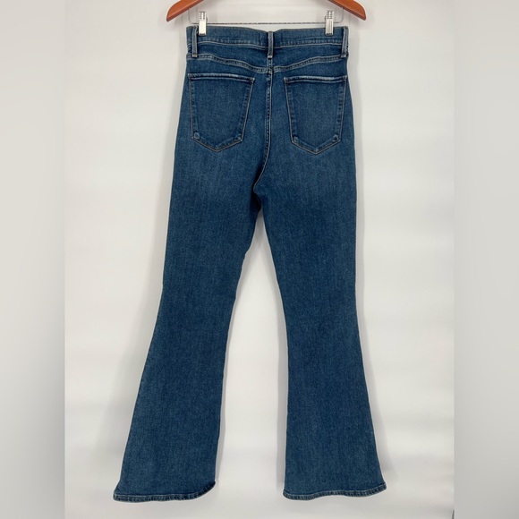 Abercrombie & Fitch Dark Blue Flare  High Rise Jeans Size 29 - Picture 7 of 8